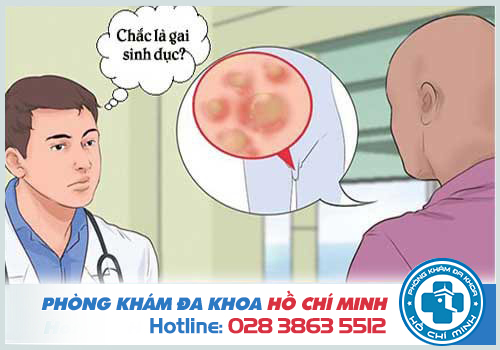 Hình ảnh gai sinh dục ở nữ giới và nam giới