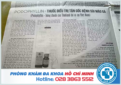Mua thuốc podophyllin 25 ở Ninh Bình chữa bệnh sùi mào gà chính hãng